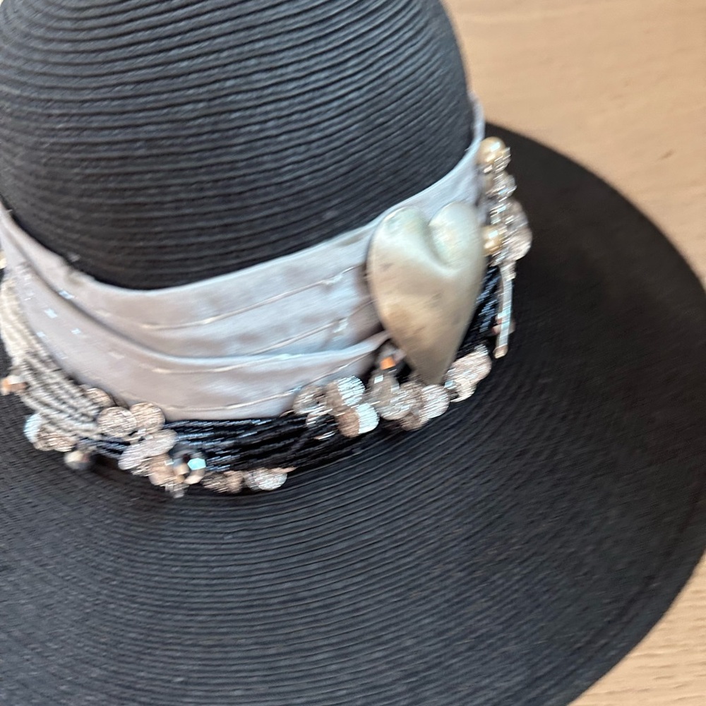 Elegant Black and Silver Women's Hat